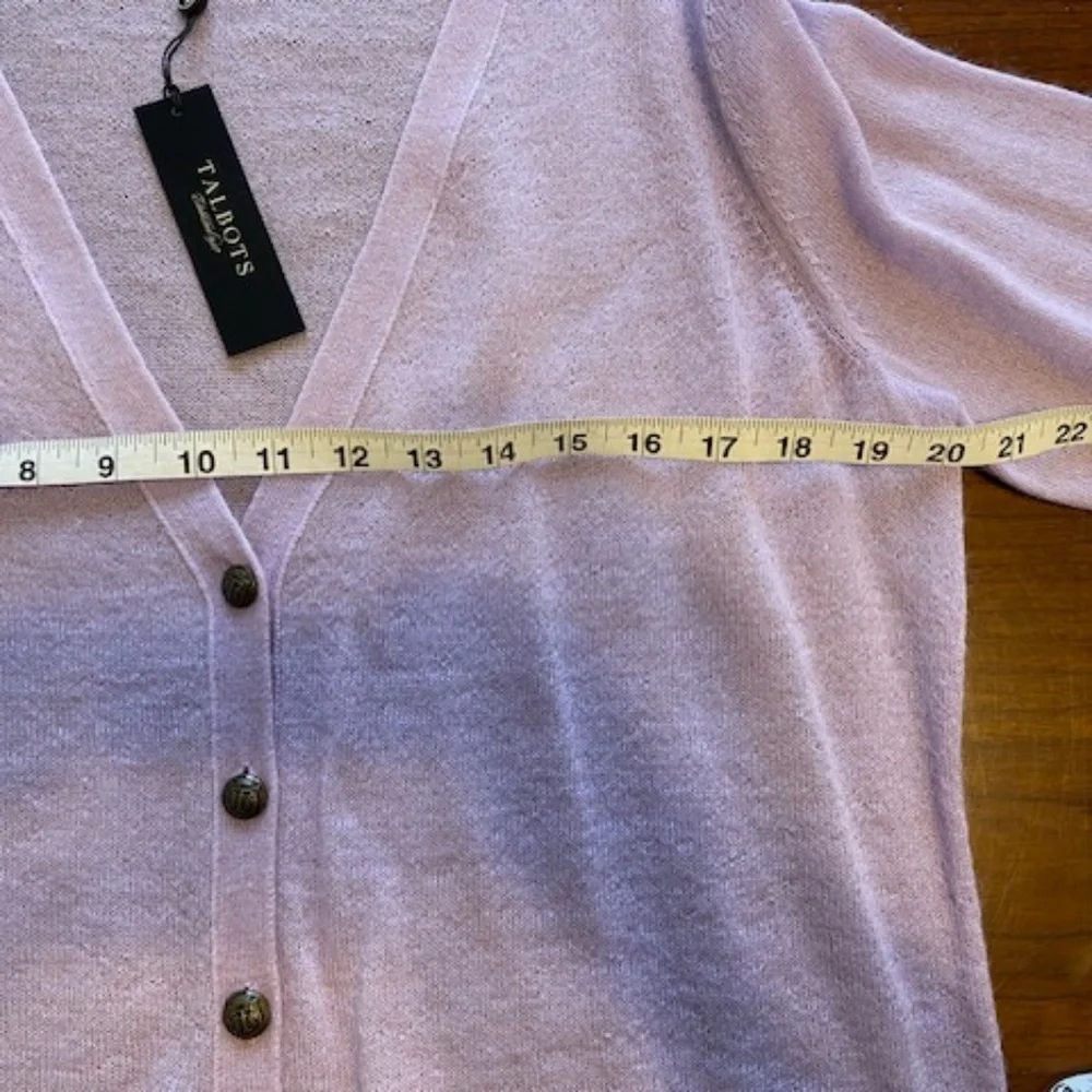 Talbots Lilac Cardigan - Picture 8 of 12